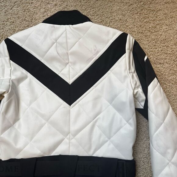 Perfect Moment Ski Suit Jumpsuit Black White Size Large Waterproof Defects - Picture 14 of 14